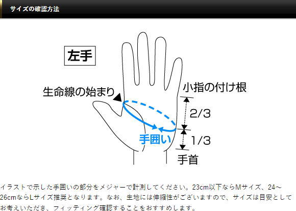 サイズの確認方法